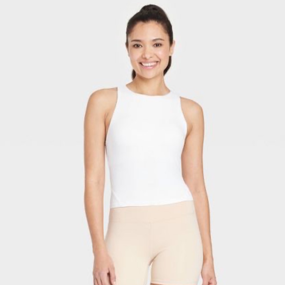 Target Women's Cropped Shelf Tank Bra - All in Motion - Size Small